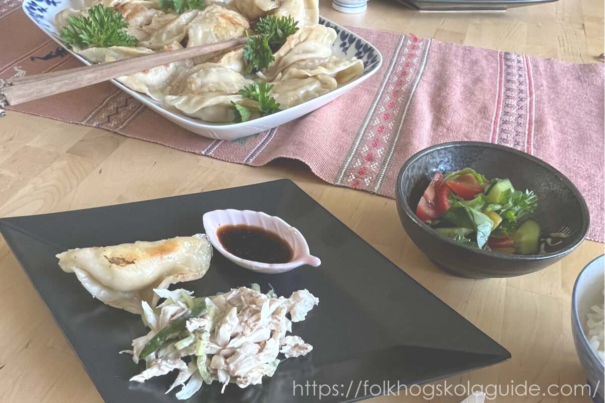 友人お手製の手作り餃子